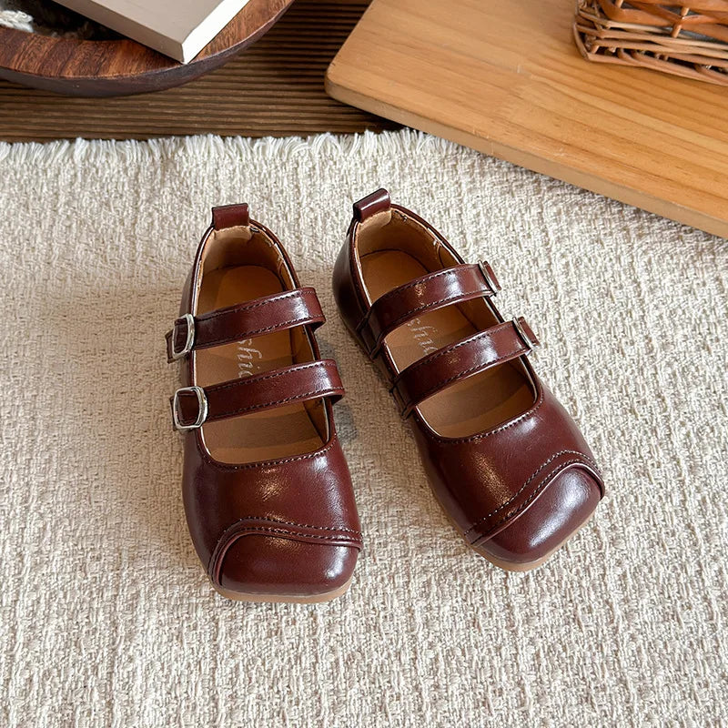 Cyflymder  Autumn New One Strap Elegant Lightweight Ultra Soft Sole Sweet Mary Jane Shoes For Women Square Toe Fashion Dress Footwear