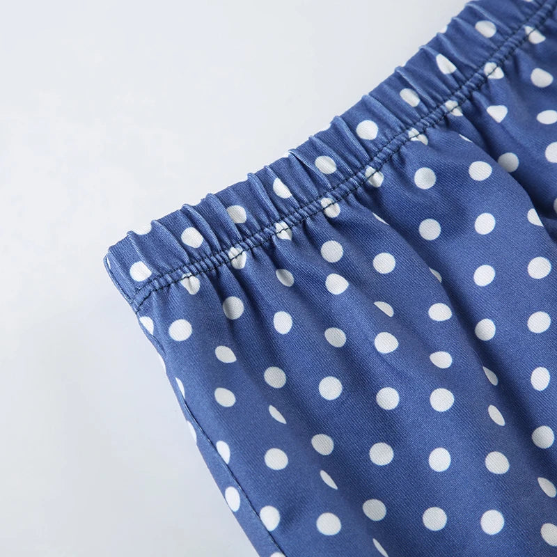 Cyflymder  Casual Slim Dot Print Shorts Sets Housewear 2 Piece Sets Lace Trim Camis Tops Mid-Waist Shorts Women 2025 Summer Fashion