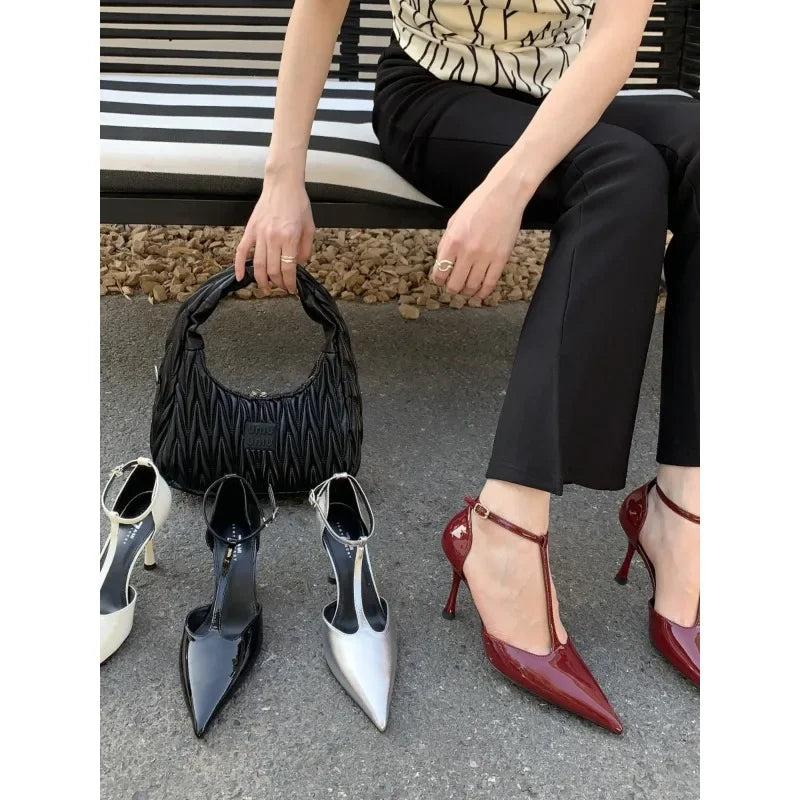Cyflymder  Spring Autumn Brand Women Pumps Shoes Fashion Pointed Toe Ladies Elegant Hollow Out Sandals Fashion women shoes