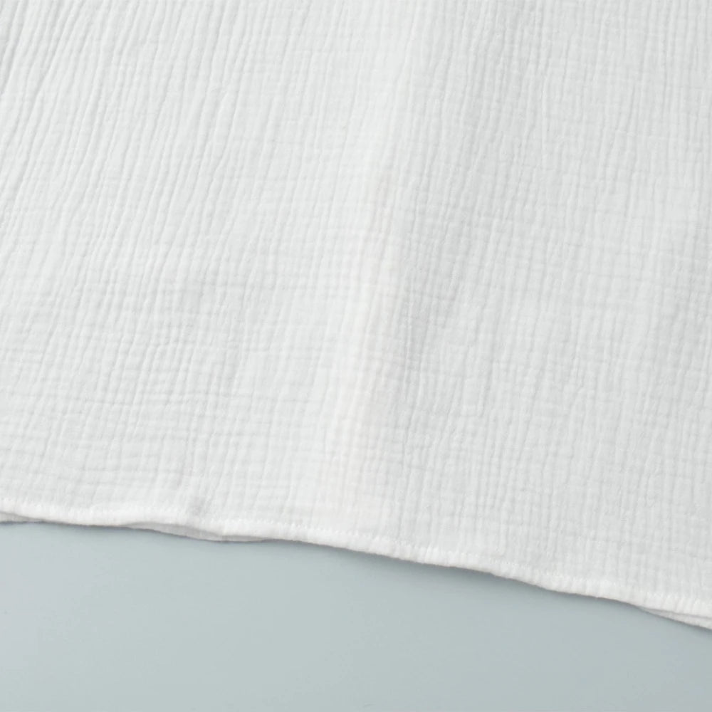 Cyflymder  Cotton Spliced Ruffled White Shirts for Women Peter Pan Collar Lantern Sleeve Patchwork Buttons Shirt Autumn Style