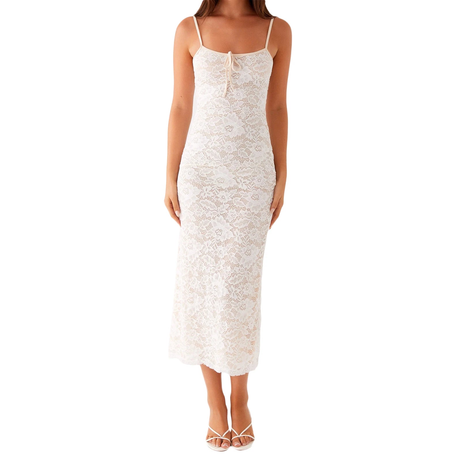 Cyflymder  Elegant Floral Print Maxi Dress with V-Neckline and Adjustable Spaghetti Straps Casual Summer Boho Beach Dress