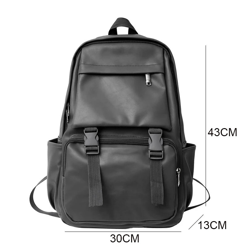 Cyflymder Women Large Capacity Backpack High Quality Leather Female School Bags for Teenage Girls Boys Travel Bagpack Men Bookbag Rucksack