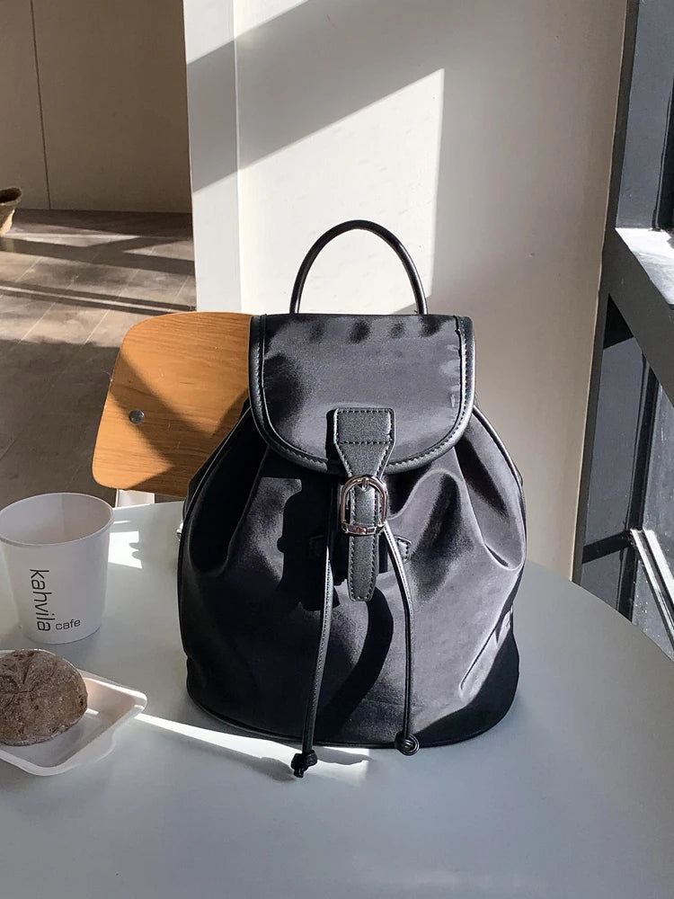 Cyflymder  Fashion Simple Design Unisex Oxford Backpack College Women's Shoulder Back Beach Bag School Casual Korean Style Bagpack