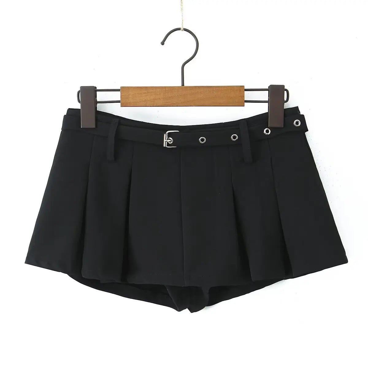Cyflymder  Retro American Hot Girl Slim Fit Strapl Cinched Waist  A-Line Skirt SetWith Se Inner ortigh Waist Street
