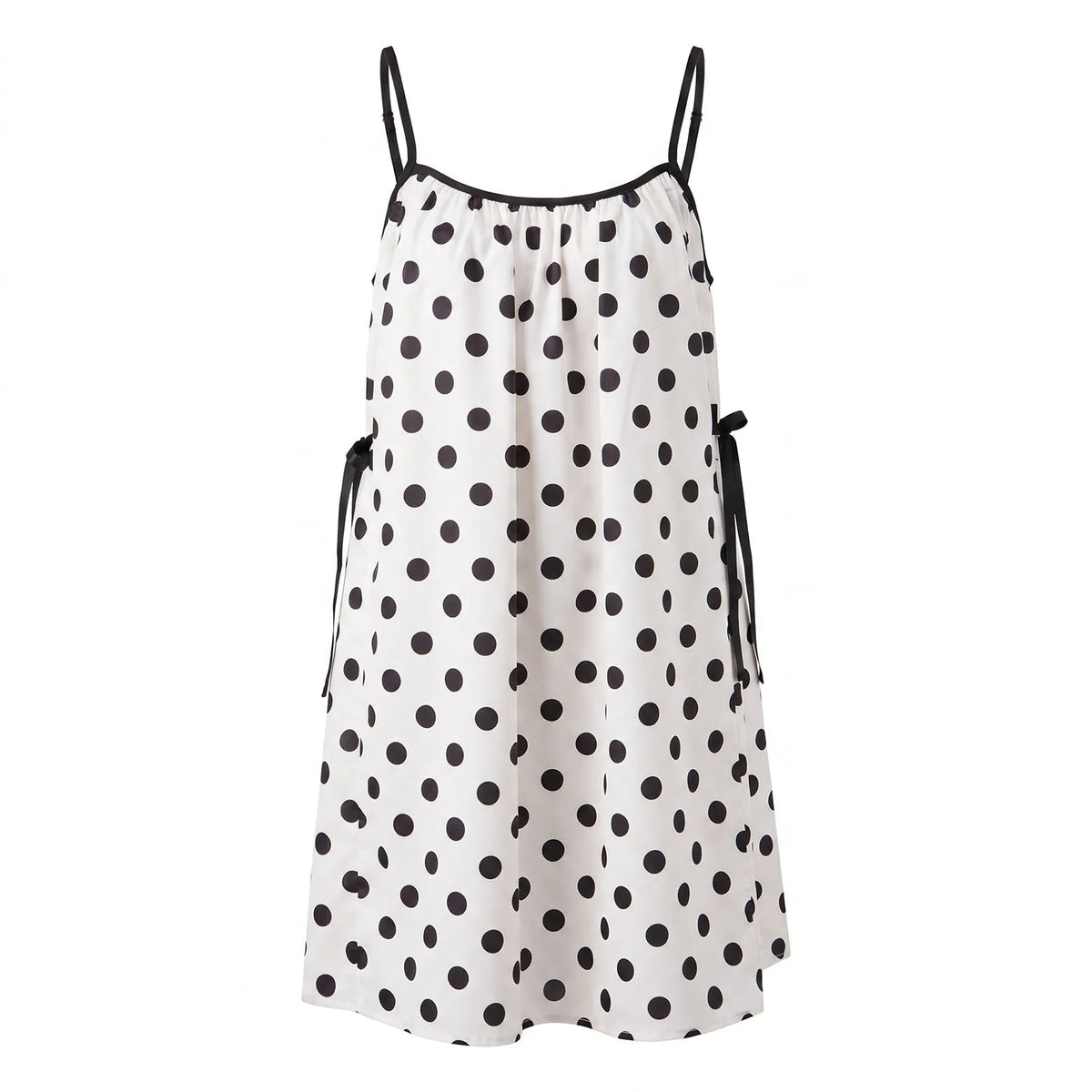 Cyflymder  y2k Beach Dress Sexy Women Polka Dot/Striped Square Neck Spaghetti Strap Sleeveless Mini Dress Party Dresses Streetwear