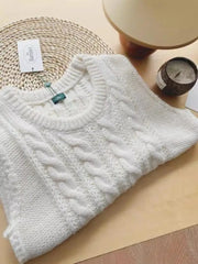 Cyflymder  Thebarnet Crew Ne Svel Knitted Vest Women Faion Autumn Outdoor Plain Color Fake ket Soft Pure Lamb Camere Woolly