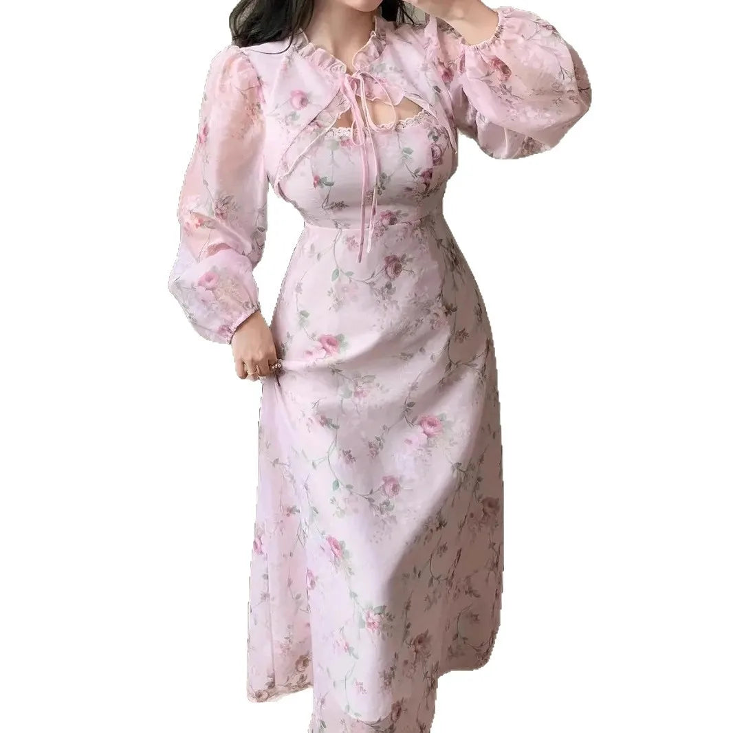 Cyflymder  Elegant Women Luxury Formal O-Neck Maxi Dress Fashion Long Sleeve Evening Ladies Street Party Vestidos 2026 Spring Summer