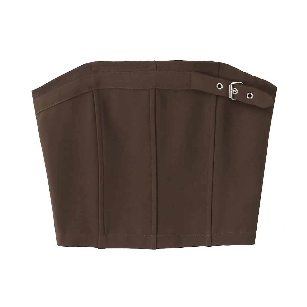Cyflymder  Retro American Hot Girl Slim Fit Strapl Cinched Waist  A-Line Skirt SetWith Se Inner ortigh Waist Street
