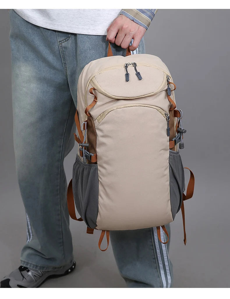 Cyflymder  Outdoor Climbing Backpack Large Storage Travel Communting Shopping Camping Bag Short Distance College Laptop Portable Schoolbag