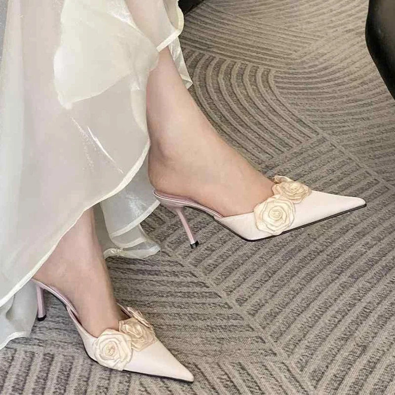 Cyflymder  Elegant High Heeled Shoes Pointed Toe Woman Sandals Summer 2025 Fashion Pumps New Luxury Chaussure