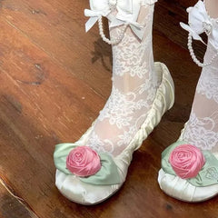 Cyflymder   New Womens Mary Jane Shoes Exquisite Flower Casual Shoes for Woman Fashion High Heels Shoe Designer Shoes Zapatos De Mujer