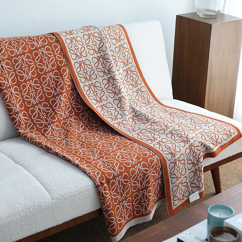 Cyflymder  European Knitted Summer Nap Air Conditioning Blanket Simple Bed End Towel for Hotels and Homestays Cozy Office Home Sofa Cover