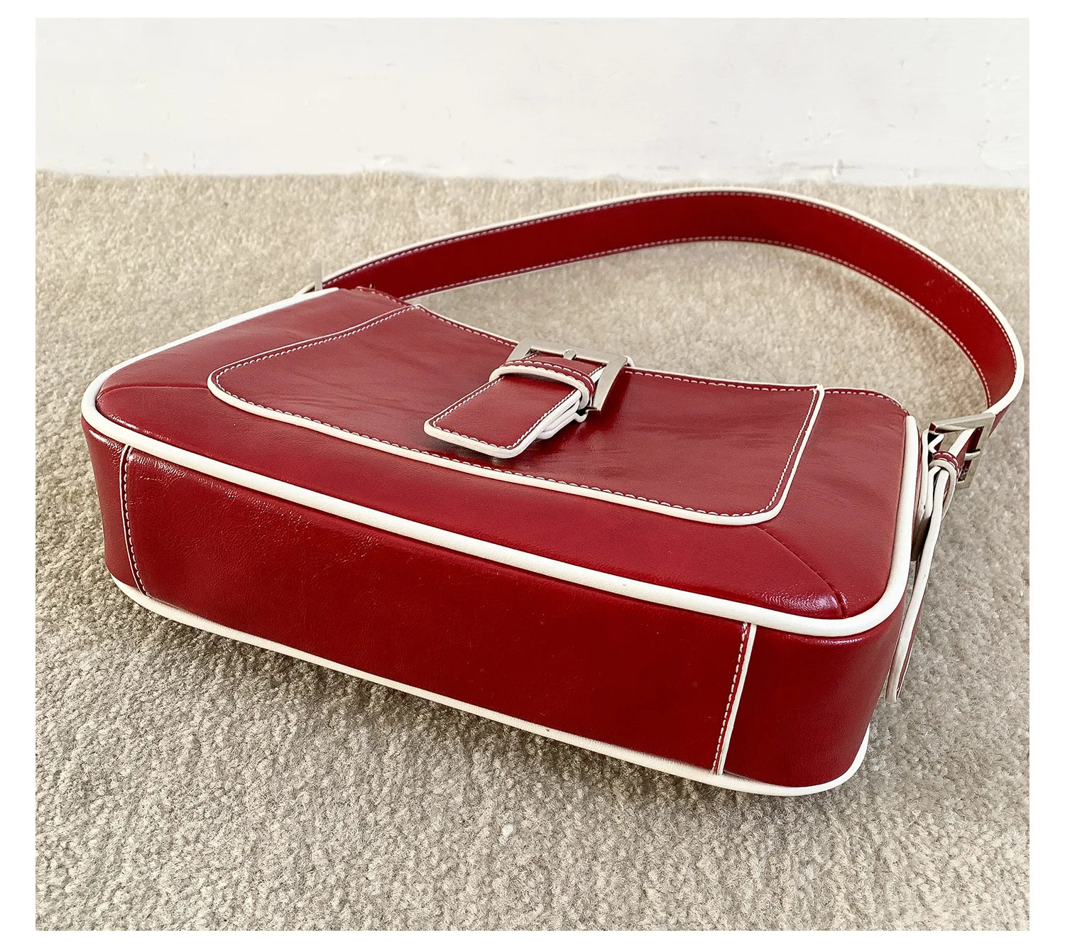 Cyflymder  Trendy Fashion Simple Vintage Mini Square Bags Korean Office Lady All Match Underarm Bag Women Y2k Aesthetic Shoulder Handbags