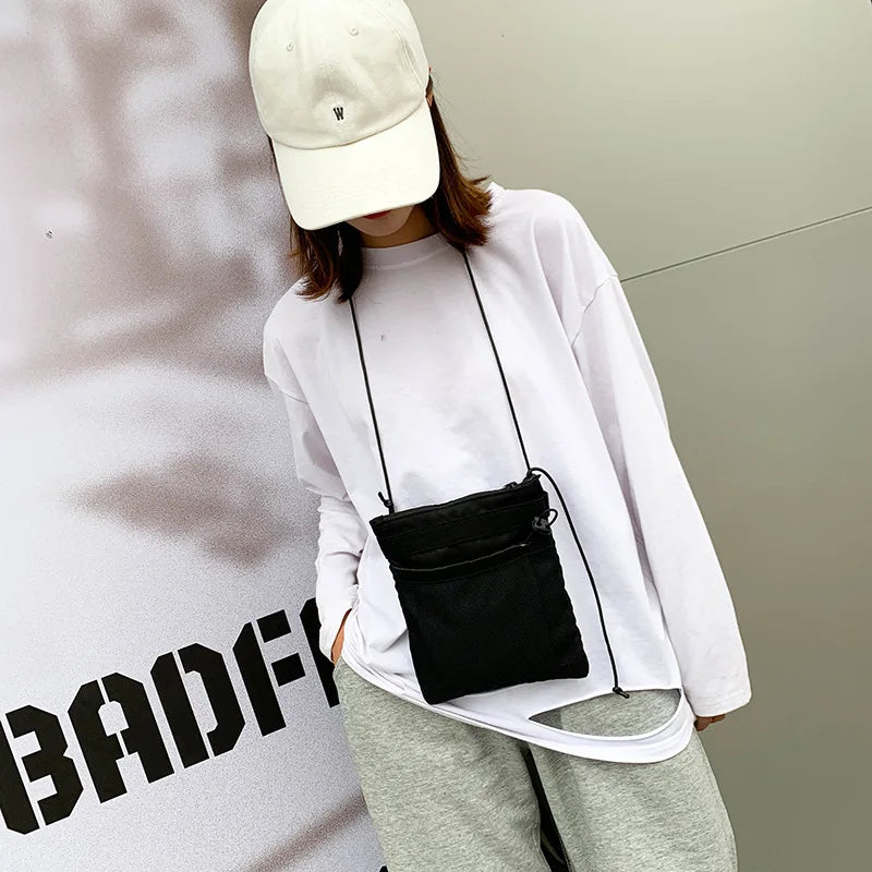 Cyflymder Mini Shoulder Bag Female Simple Fashion Brand Casual All-match Shoulder Bag Mini Bag Female Phone Bag Couple Messenger Bag