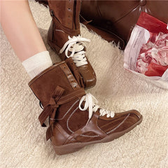 Cyflymder  High-top German training Shoes for Women's 2025 New Inner Height Increase 5CM Microfiber Sports Boxing Short Boots Sneakers
