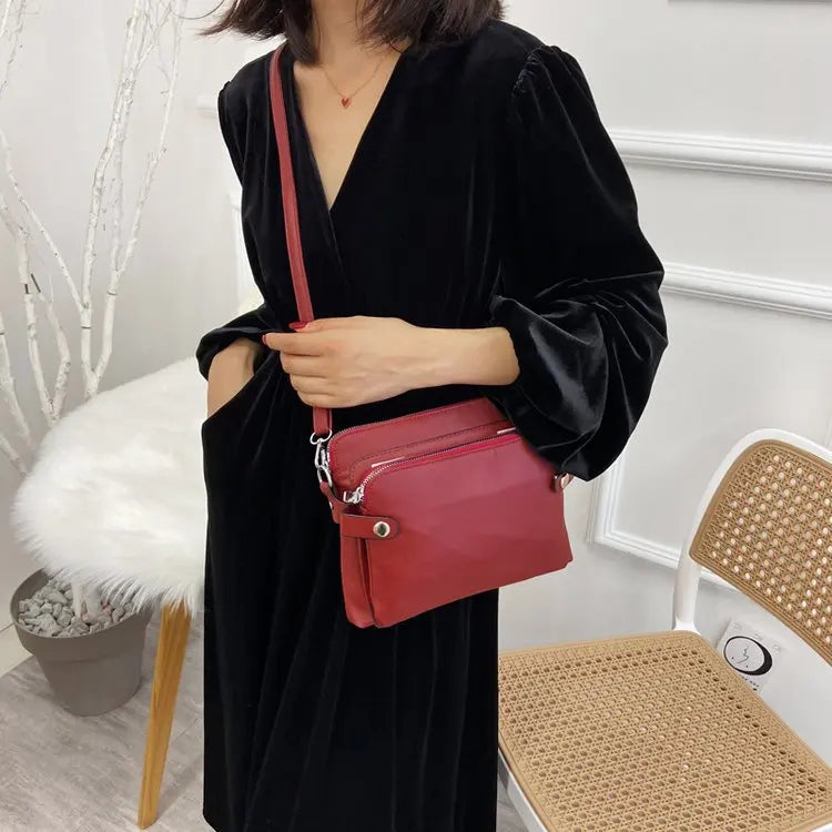Cyflymder  Vintage pu leather women shoulder bag Multiple pockets female crossbody bag Casual Messenger bag big handbag phone wallet bolsa