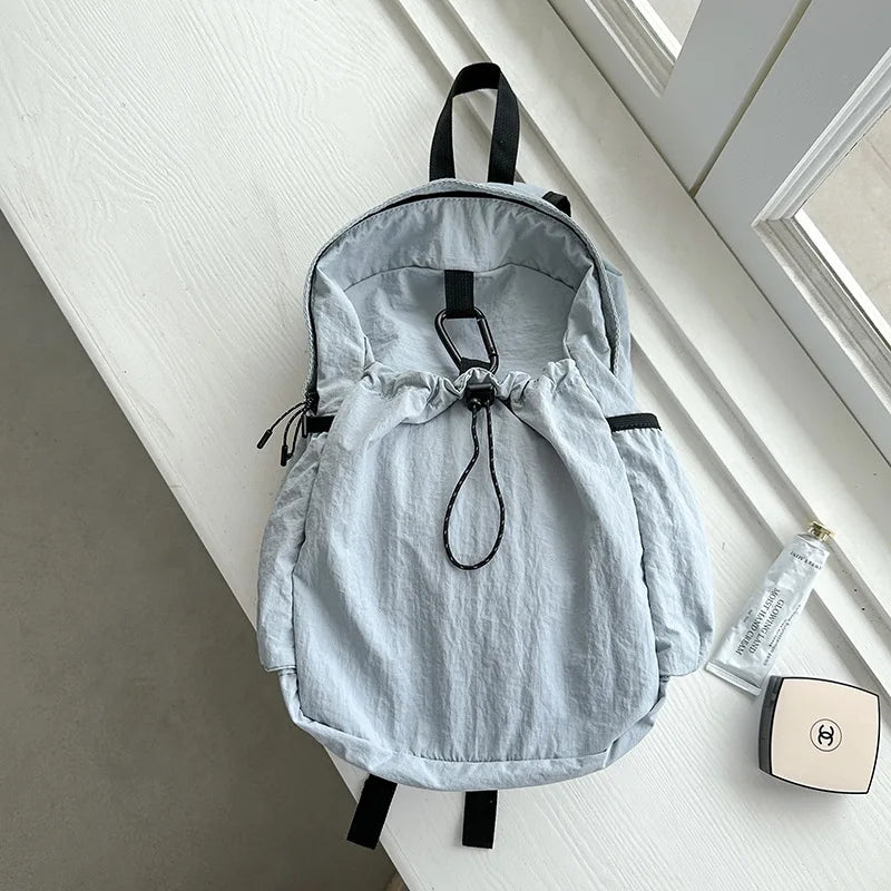Cyflymder  Nylon Solid All Match Casual Schoolbags Students Fashion Simple Bags for Women Korean Preppy Y2k Aesthetic Backpacks Streetwear