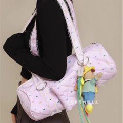 Cyflymder  Candy Dot Canvas Pink Handbag Wallets Women Versatile Pocket Casual Y2k Underarm Bag Female Harajuku Aesthetic Shoulder Bags New