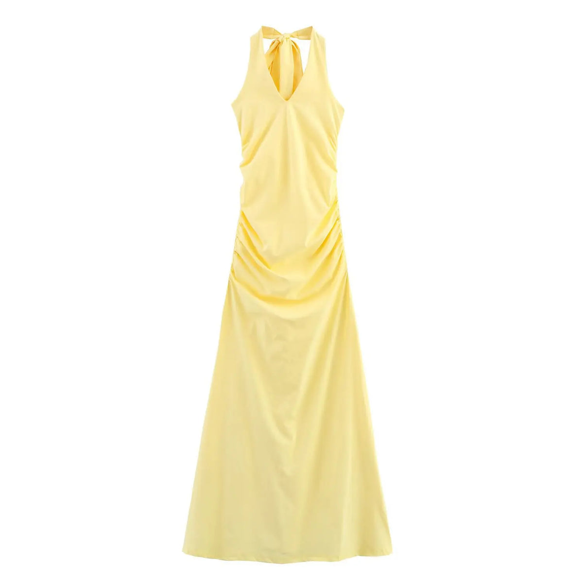 Cyflymder  Elegant Long Sleeveless Backless Suspenders Skirt for Women Sexy Slim Fit Summer Fashion Chic Night Party Evening Dress