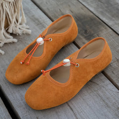 Cyflymder  New Women Round Design Toe Flat Heel Shallow Female Shoes Spring Summer Concise Women Comfort Flattie