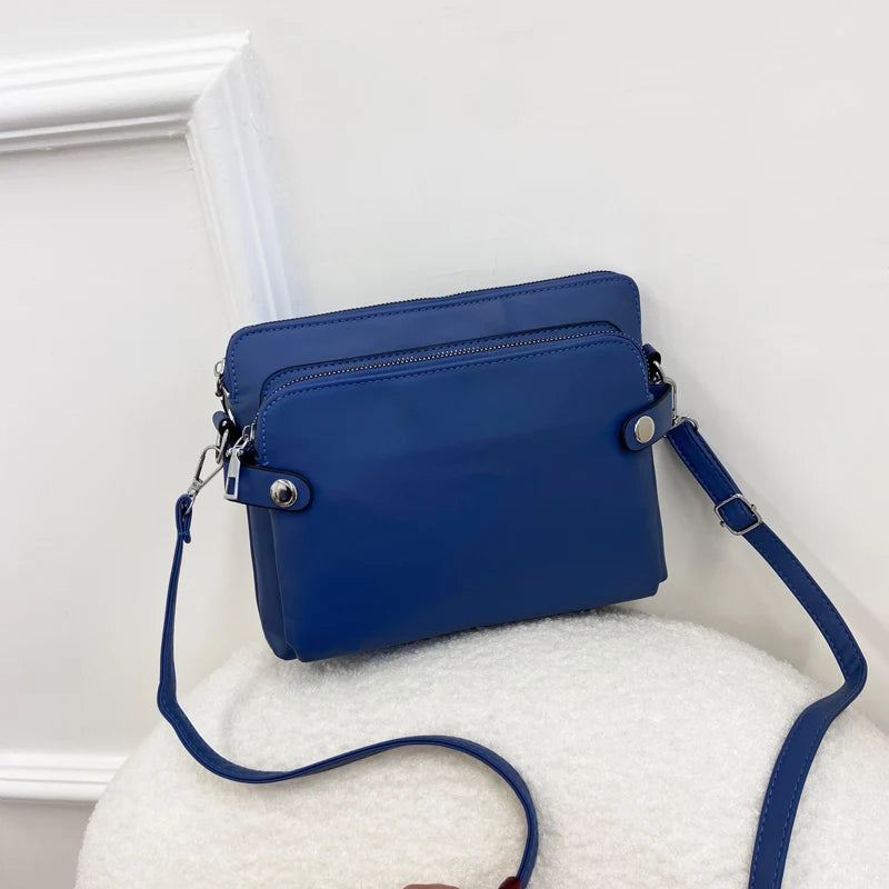 Cyflymder  Vintage pu leather women shoulder bag Multiple pockets female crossbody bag Casual Messenger bag big handbag phone wallet bolsa