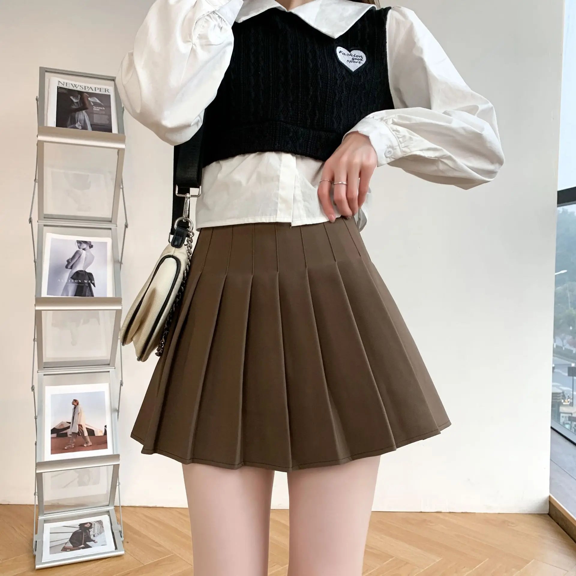 Cyflymder Sexy Women Pleated Skirts High Waist Summer Vintage Mini Skirts Korean Tennis Student White Designed Dance Skirt