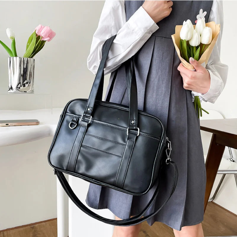 Cyflymder trashy outfits Japanese Style JK Bag Women High School Student Uniform Bag PU Leather Shoulder Bag Women Simple Handbags Crossbody Bags Itabag