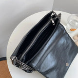 Cyflymder Soft Pu Leather Women's Shoulder Bag Fashion Chain Strap Design Tote Bags for Ladies Casual Female Underarm Purses and Handbags