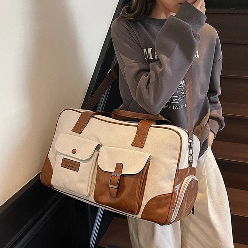 Cyflymder  Gym Fitness Shoulder Bag Dry Wet Yoga Swimming Sports Outdoor Handbag Large  Short Distance Trip Crossbody Travel Canvas Bags