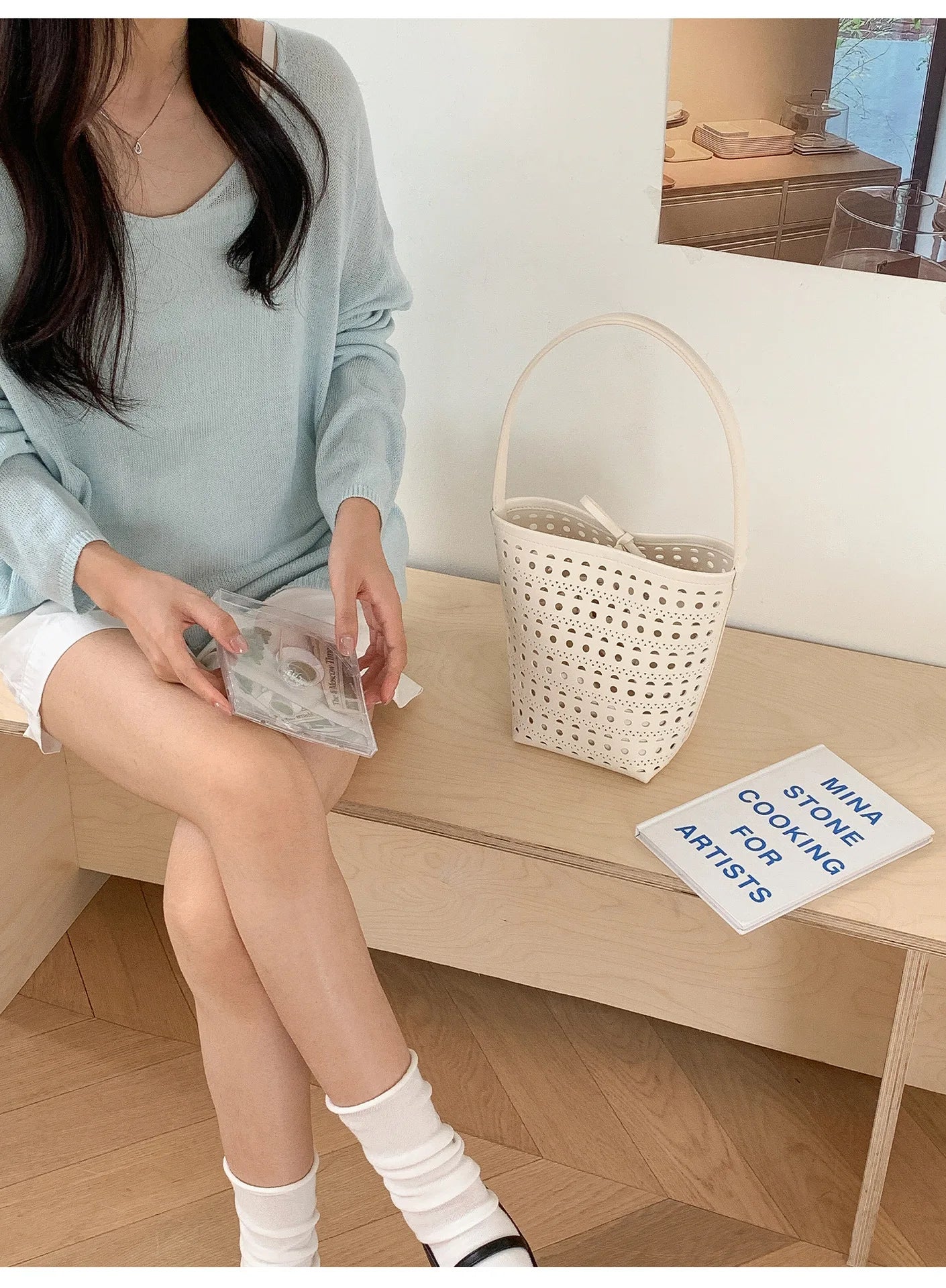 Cyflymder  Hollow Bucket bag for women handbag small Famous Brands PU leather female shoulder bag Ladies Totes Bag bolsa feminina