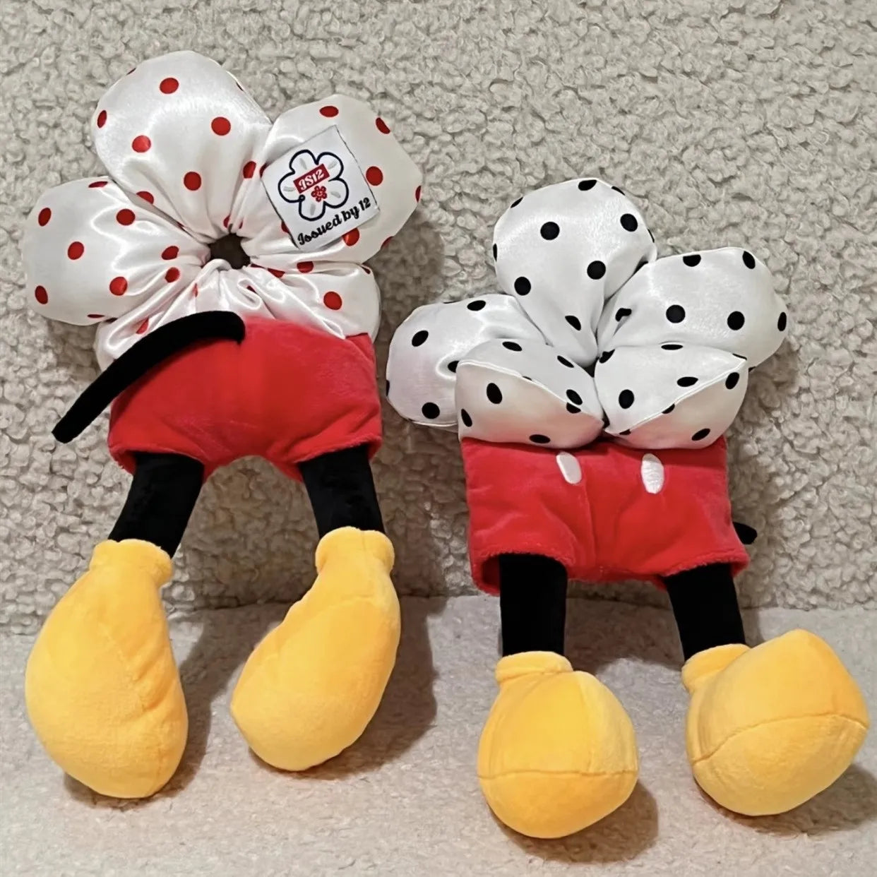 Cyflymder  New Cartoon Flowers Polka Dots Scrunchie Hair Ring Large Intestine Cute Hair Rope Hairband for Woman Girls Hair Accessories