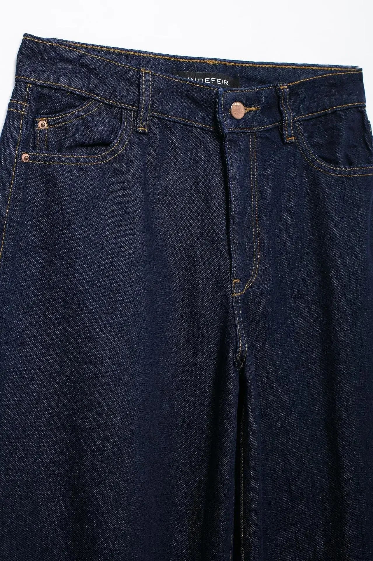 Cyflymder  Autumn New Style Women's Vintage Denim V-Neck Bell Bottom Trousers Suit Wide Leg Pants Fashionable Female Outfit