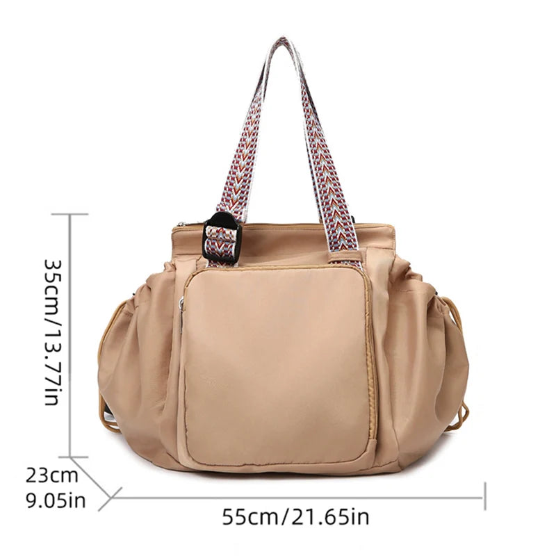 Cyflymder  Sport Versatile Backpack Gym Yoga Fitness Bag Large Drawstring Handbag Shoulder Women Tote Outdoor Shopping Rucksack Mommy Bag
