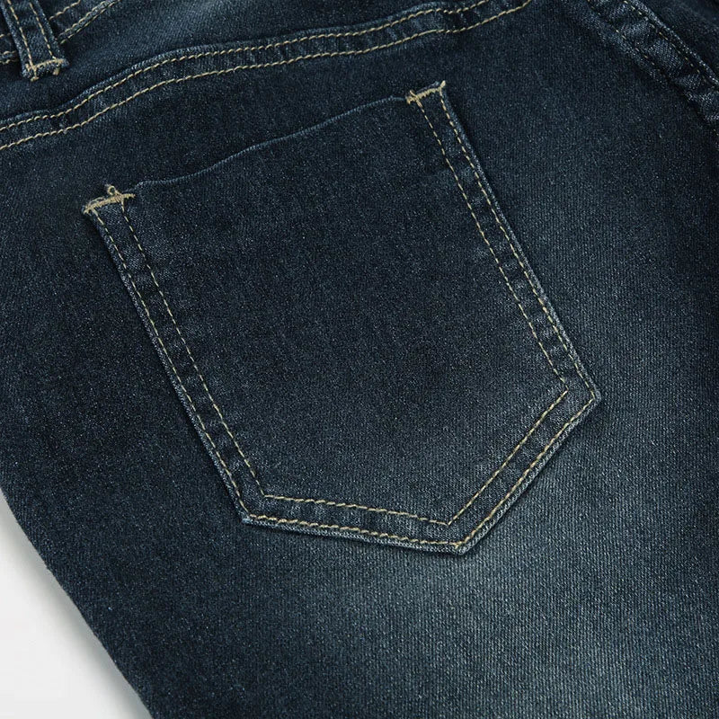 Cyflymder  American Retro Low Waisted Washed Jeans Women Streetwear Y2K Slim Fit Flared Pants Mujer Fashion Button Pockets Denim Trousers