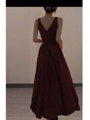 Cyflymder  Women Red Sleeveless Fairy Seaside Vacation Camisole Dress Summer New Beach Slim Waist Large Swing V neck Dresses