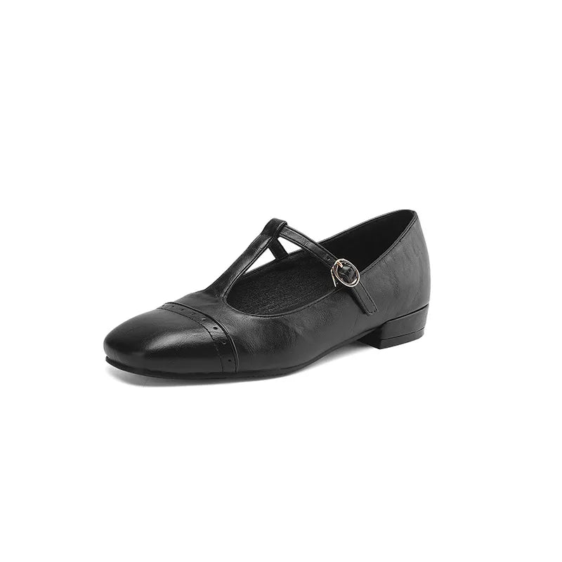 Cyflymder  All-Match Square Toe Low Heels Summer Shoes Ladies Casual Female Sneakers Shallow Mouth Dress Flats Women 2025 Big Size Buckle S