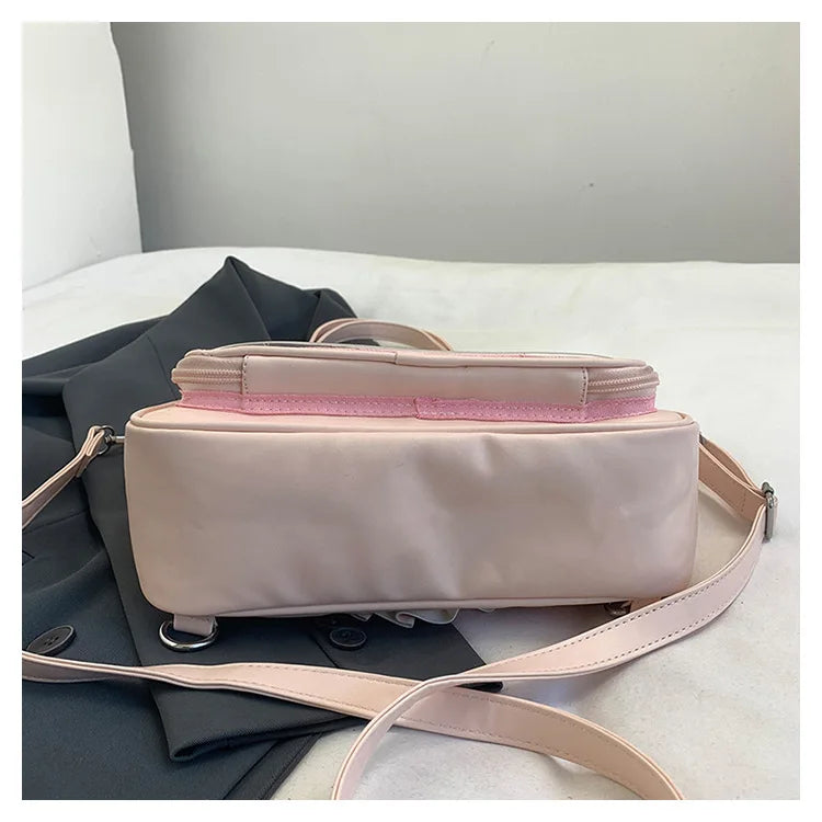 Cyflymder  Korean Y2k Aesthetic Transparent Backpacks Vintage All Match Casual Shoulder Ita Bags Streetwear Women Simple Handbags Crossbody