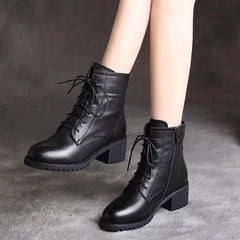 Cyflymder High Quality Ladies Shoes Side Zipper Women's Boots Fashion Cross-tied Modern Boots Women Hot Sale Plus Size Ankle Boots