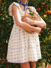 Cyflymder  Women s Boho Chic Maxi Dress Off Shoulder Ruffle Sleeve Floral Print Long Flowy Summer Beach Dress with Belt