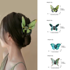 Cyflymder  Chic Dimensional Butterfly Barrettes Women New Non-Slip Claw Clip Elegant Hairpin for Travel Ready Style