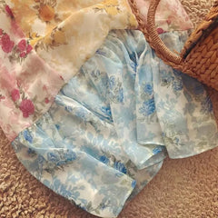 Cyflymder  floral short sleeve dress women ruffled mini summer dress cute ladies dresses bow tied front sexy dress for women
