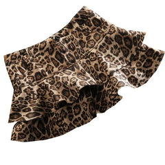 Cyflymder Sexy Leopard Print Pleated Skirt for Women Y2k Mini Skirt Harajuku Hot New Skirts for Women Fashion Short High Waist Hip Skirt