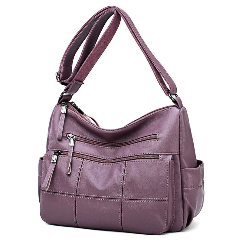 Cyflymder  2 Layers Genuine Brand Leather Shoulder Messenger Luxury Handbags Women Bags Designer High Quality Crossbody Bags for Women Sac