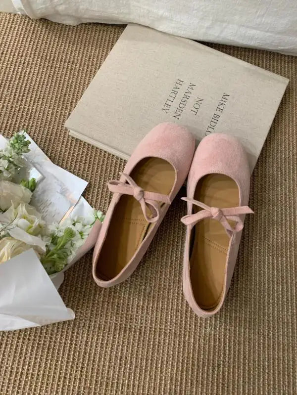 Cyflymder  Shoes Woman Comfortable And Elegant Square Toe Bow-Knot Casual Female Sneakers Flats Butterfly Dress Summer Rubber  Leisure Mary