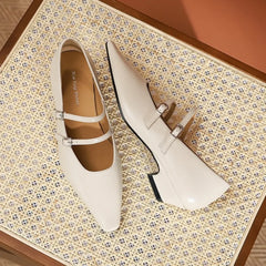 Cyflymder  Pumps Women's Summer New Pointed Solid Color Light Mouth Thick Heel Temperament Fashionable Versatile Simple Women's Shoes
