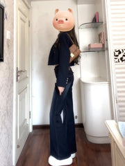Cyflymder  American Retro Flare High Waist Women's Jeans Spring 2025 New Spicy Low Waist Slimming Elastic oe Pants Fashion Lady