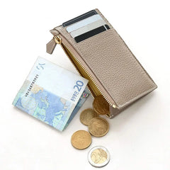 Cyflymder  Ultra-Thin Leather Coin Purse Short Size Simple Design New Women's Card Holder Wallet from Japan RuiTeng Brand Quality Assured