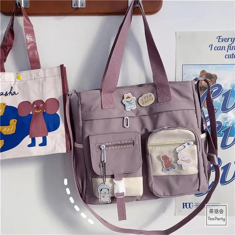 Cyflymder  Nylon Ladies Tote Messenger Bag Oxford Handbag Cross body Bags for Girls Satchels Waterproof Canvas Women Handbags Shoulder Bags