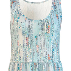 Cyflymder  Stylish Glitter Sequined Womens Dress Round Neck Sleeveless Solid Patchwork Short Summer Clothing Bohemian Loose Dress For Woman