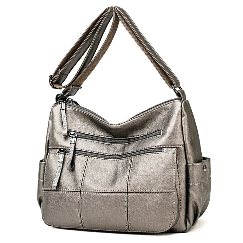 Cyflymder  2 Layers Genuine Brand Leather Shoulder Messenger Luxury Handbags Women Bags Designer High Quality Crossbody Bags for Women Sac
